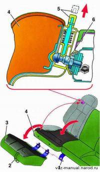  ВАЗ 2112: заднее сиденье